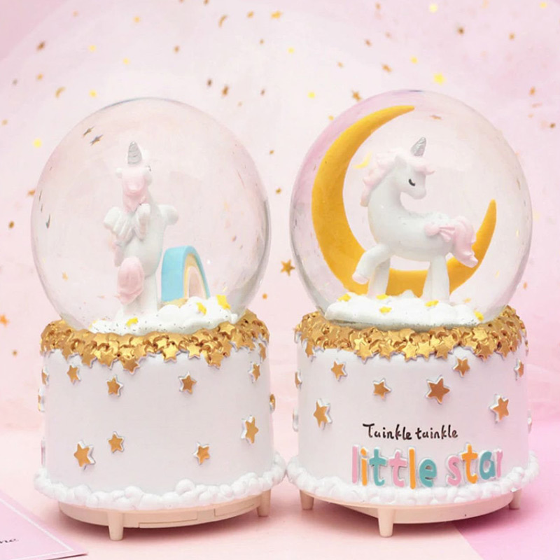 Unicorn Kar Küresi Işıklı ve Müzikli