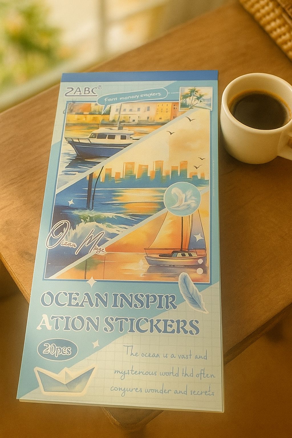 Deniz ve Okyanus Konseptli Sticker Seti 20 Sayfa–Planner, Ajanda ve Scrapbook Süsleme İçin
