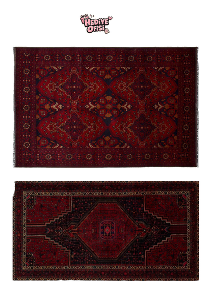 20’li Otantik Halı Desenli Yapışkanlı Scrapbook Kağıdı Seti 15x15 cm Vintage Dekoratif Kağıt