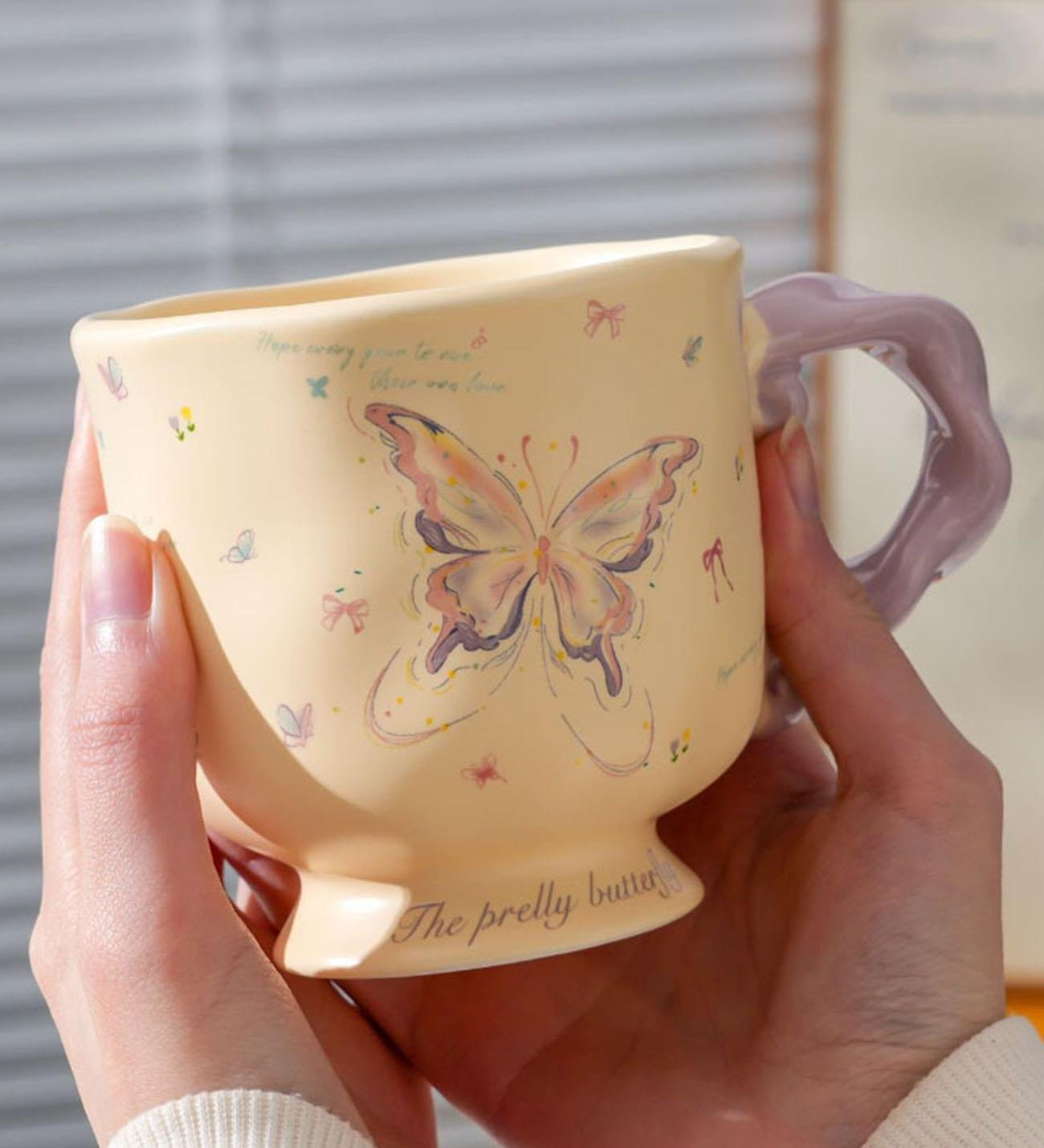 ButterFly Kelebek Tasarımlı Seramik Kupa