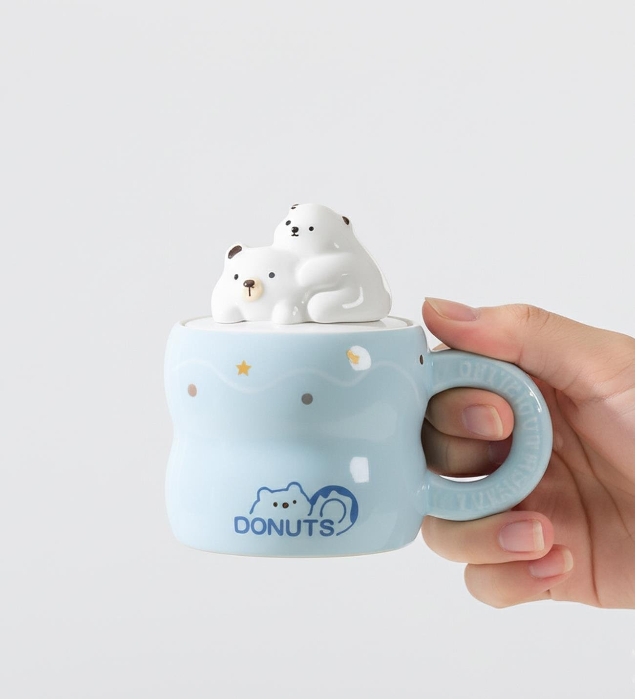 Donuts Sevgili Ayı 350 ml Premium Seramik Kupa – Dayanıklı, Şık Tasarım