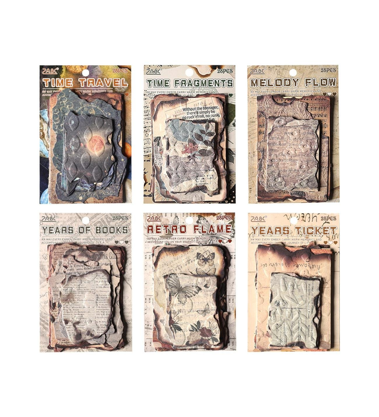 Retro Tasarım Scrapbook Kağıdı