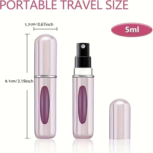 Mini Doldurulabilir Parfüm Atomizer Şişesi, Taşınabilir Doldurulabilir Parfüm Spreyi Pompalı Kutu, Seyahat ve Geziler İçin Uygun, 5ml/10ml