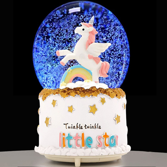 Unicorn Kar Küresi Işıklı ve Müzikli