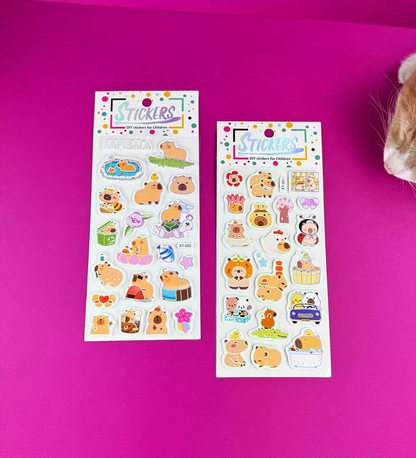 Kabartmalı Capybara Sticker